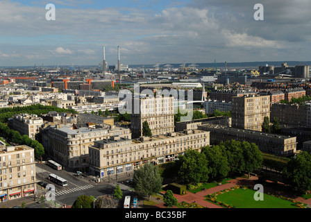 Le Havre (76) en centre-ville : Banque D'Images