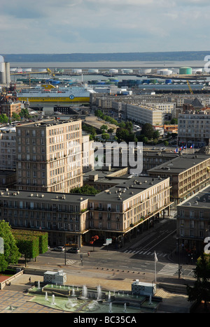 Le Havre (76) en centre-ville : Banque D'Images