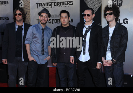 LINKIN PARK Transformers : Revenge OF THE FALLEN PREMIERE LOS ANGELES WESTWOOD CA USA 22 Juin 2009 Banque D'Images