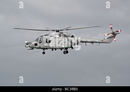 Un hélicoptère Westland Lynx de la Royal Navy Banque D'Images