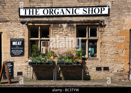 L'Organic Shop Market Place Stow on the Wold Gloucestershire Cotswold Hills Banque D'Images
