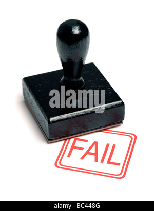 Les fournitures de bureau tampon de caoutchouc Banque D'Images