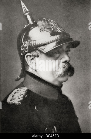 Otto Eduard Leopold von Bismarck, prince de Bismarck, duc de Lauenburg, comte de Bismarck Schönhausen, 1815 - 1898. Banque D'Images