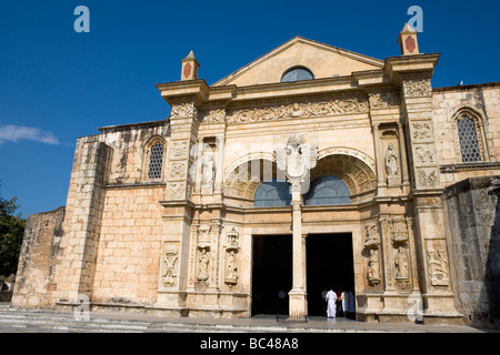 République Dominicaine - Santo Domingo - Colonial Zone - Colombus Park - Cathédrale de Santa Maria la Menor Banque D'Images