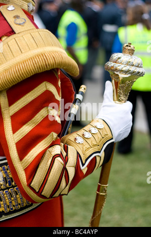 Des gardes au Potters Field on Armed Forces Day sur Londres 2009. Banque D'Images