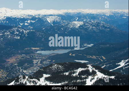 Whistler Mountain Resort lieu des Jeux Olympiques d'hiver de 2010 Banque D'Images