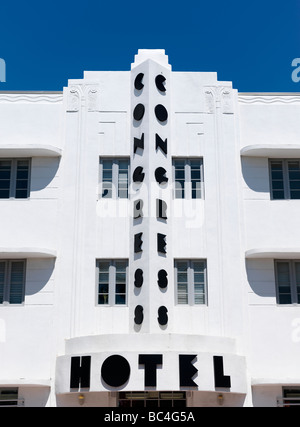L'architecture Art déco,hotel,South Beach Miami,Congress Hotel Banque D'Images