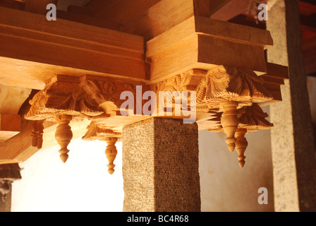 Padmanabhapuram palace, Travancore, Kerala, Tamil Nadu Banque D'Images