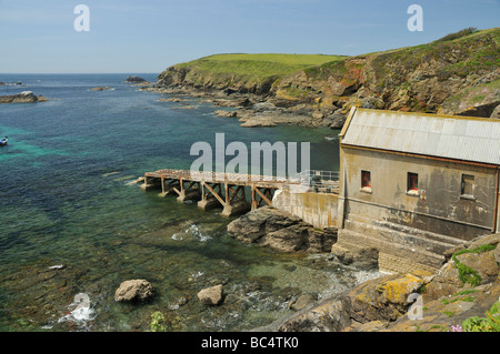 Ancienne station de sauvetage de lézard Lizard Point Cornwall Banque D'Images