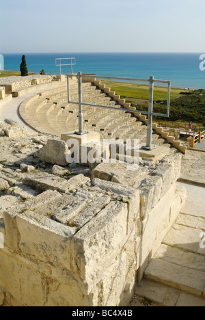 Ruines de Kourion, sur l'île de Chypre Banque D'Images