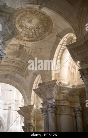 L'île de la filet Catedral Nueva, Plaza de la Catedral, Cadix, Andalousie, Espagne Banque D'Images