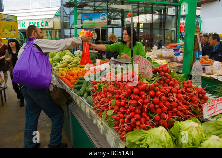 Zeleni venac le marché des produits frais dans le centre de Belgrade Serbie Europe Banque D'Images