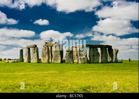 L'ancien monument de Stonehenge Wiltshire England UK Banque D'Images