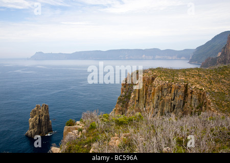 Vue de près du Cap français Hauy Tasman National Park Tasmanie Australie Banque D'Images