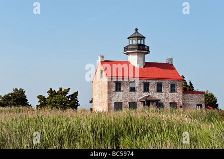 Phare d'East Point sur la baie du Delaware, New Jersey, USA Banque D'Images