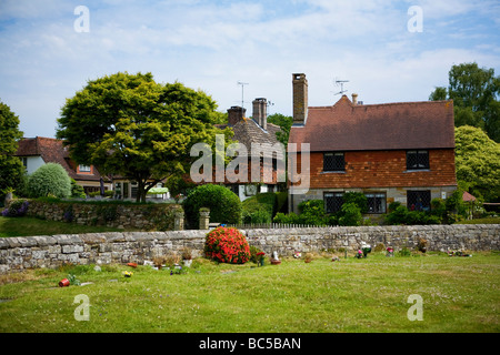 Cottage traditionnel à Slaugham village, West Sussex, UK Banque D'Images