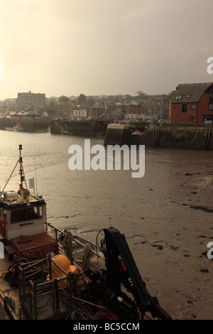 Le matin hiverne tôt à Padstow, en Cornouailles, en Angleterre, au Royaume-Uni Banque D'Images