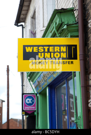 Signe de Western Union Banque D'Images