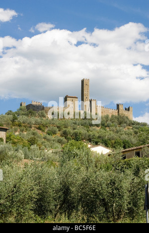 Le Château de Montecchio construit par Sir John Hawkwood dans le 14e C Banque D'Images