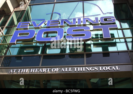 Le Nottingham Evening Post journal local bureau à Nottingham, Angleterre, Royaume-Uni Banque D'Images