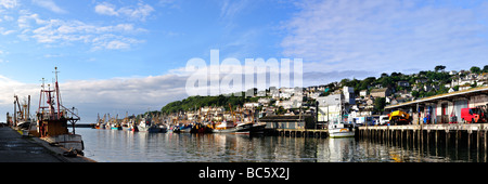 PENZANCE, CORNWALL, Royaume-Uni - 09 JUIN 2009 : vue panoramique du port de Newlyn Banque D'Images