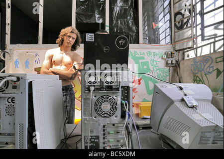 Hackmeet 2009 réunion de hackers Banque D'Images