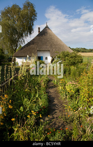 Allemagne, Mecklenburg-Vorpommer Zicker, Pfarrwitwenhaus brut, Banque D'Images