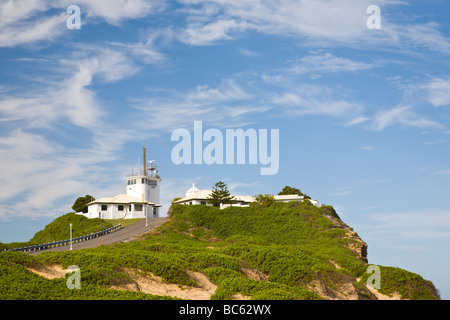 Phare de Nobbys Head Newcastle Australie Nouvelle Galles du Sud Banque D'Images