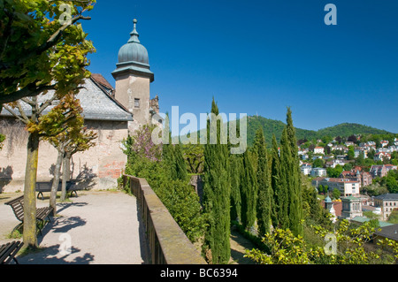 Allemagne, Bade-Wurtemberg, New Castle, gazebo Banque D'Images