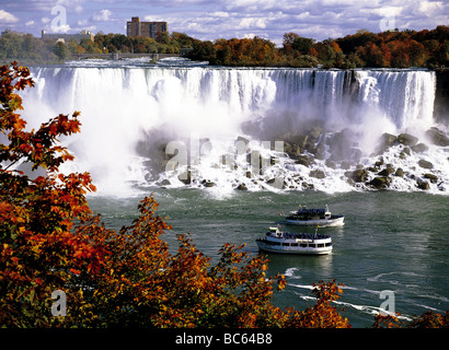 American Falls en automne Niagara Falls Buffalo New York USA Banque D'Images