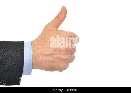 Le pouce vers le haut Banque D'Images