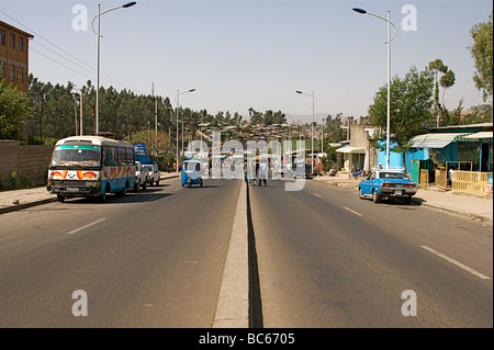 Scènes d'Addis Abeba en Ethiopie sur la corne de l'Afrique Banque D'Images