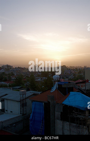 Scènes d'Addis Abeba en Ethiopie sur la corne de l'Afrique Banque D'Images