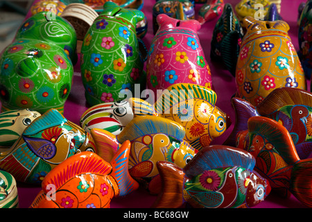Souvenirs colorés, marché 28, Cancun, Mexique Banque D'Images