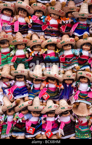 Poupées souvenirs, Playa del Carmen, Quintana Roo, Mexique de l'État Banque D'Images