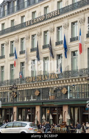 Le Grand Hotel Paris Banque D'Images