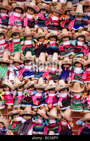 Poupées souvenirs, Playa del Carmen, Quintana Roo, Mexique de l'État Banque D'Images