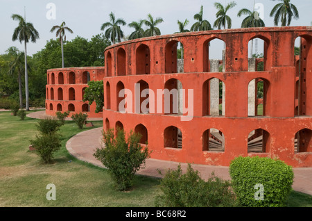 L'observatoire Jantar Mantar New Delhi Inde Banque D'Images