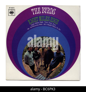 "8 Miles High' EP par les Byrds, un rock record a été publié la première fois en 1966 Banque D'Images