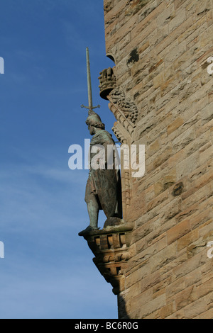 Statue de William Wallace monument Stirling en Écosse janvier 2009 Banque D'Images