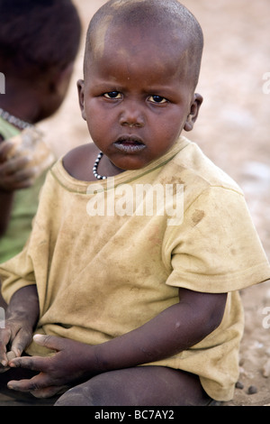 Enfants Samburu - Samburu National Reserve, Kenya Banque D'Images