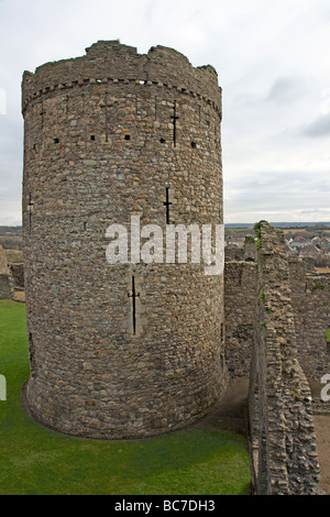 Kidwelly Castle Banque D'Images