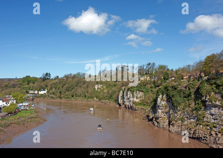 La rivière Wye dans Monmouthshire Banque D'Images