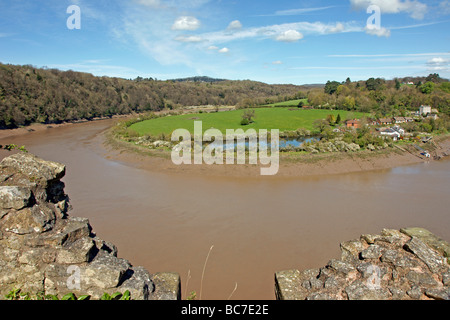 La rivière Wye dans Monmouthshire Banque D'Images