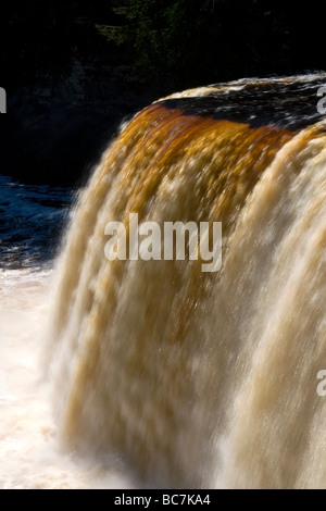 La région de Tahquamenon Falls sur la rivière Tahquamenon dans l'est de la péninsule du Michigan USA Banque D'Images