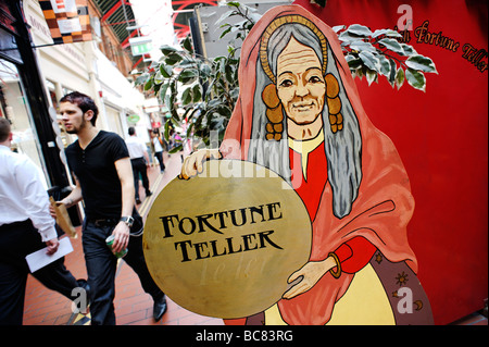 Fortune Teller stall in South City Market aka George s Street Arcade en République d'Irlande Dublin Banque D'Images