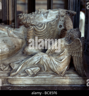 La cathédrale de Gloucester tombe de Edward II assassiné en 1327 Profile Banque D'Images