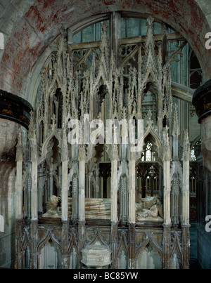 La cathédrale de Gloucester tombe de Edward II Banque D'Images