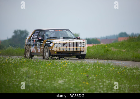 Lancia Delta à l'AvD Rallye Bade-wurtemberg 2009 Banque D'Images