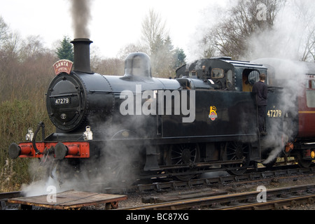 BR 3f Jinty tirant 47279 Chemin de fer de la vallée de Santa Churnet spécial 24 Décembre 2008 Banque D'Images